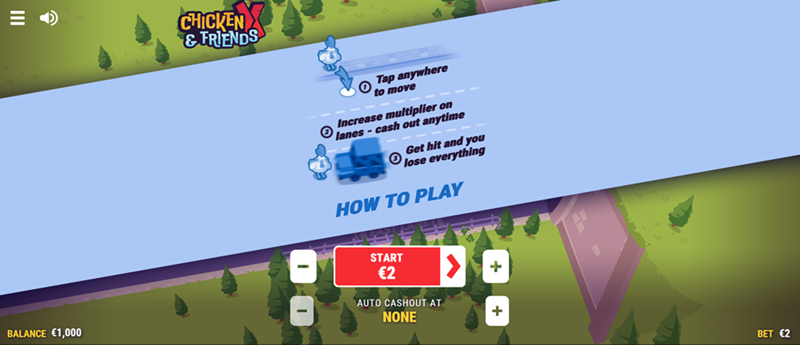 how to play chicken x & friends game