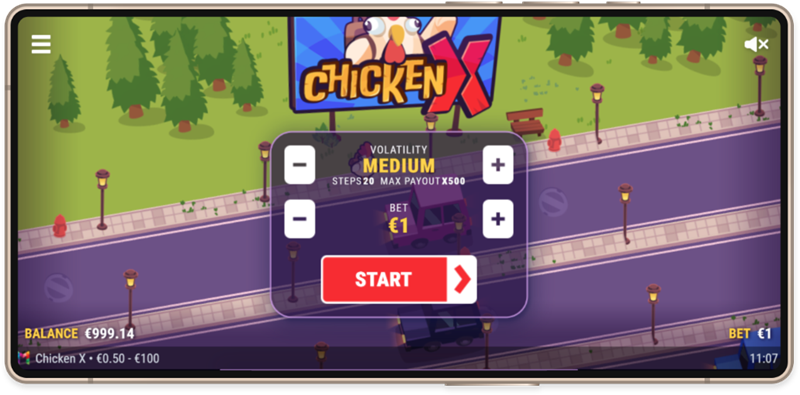 how to play chicken x game