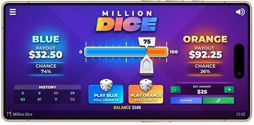 Million Dice game