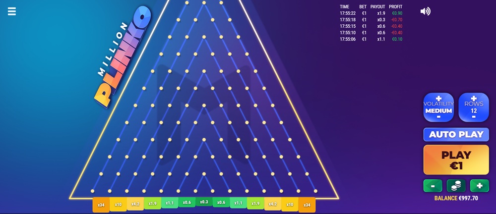 how to play million plinko
