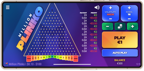 Million Plinko game